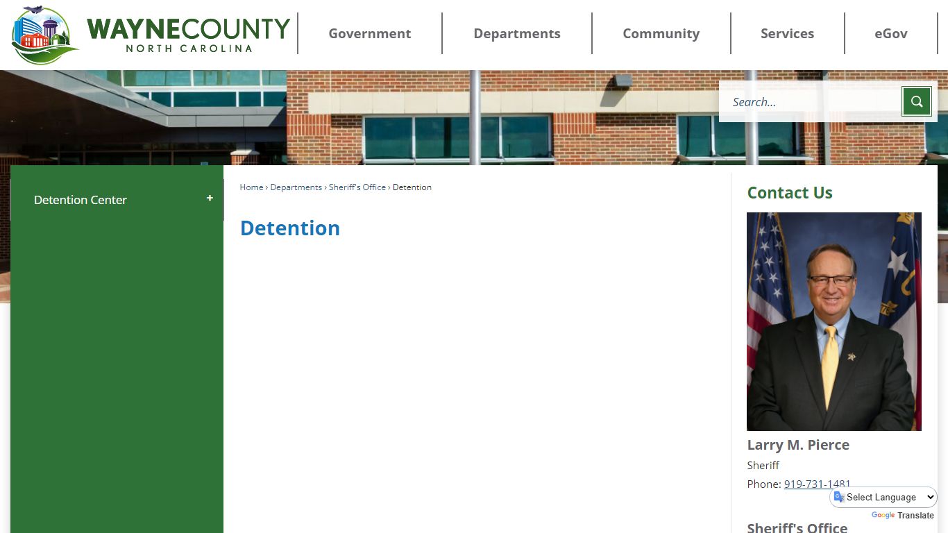 Detention | Wayne County, NC